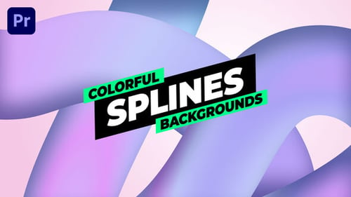 Download Gradient Splines Backgrounds Premiere Pro Template