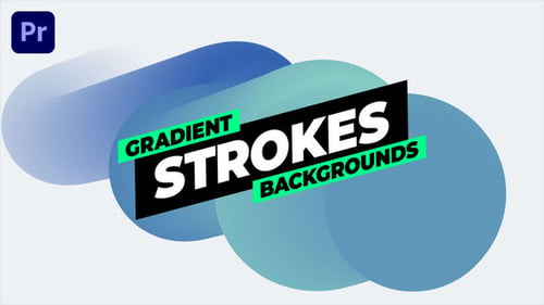 Download Gradient Strokes Backgrounds Premiere Pro Template