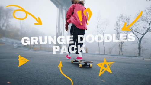 Download Grunge Doodles Pack | Branding Pack After Effect Template