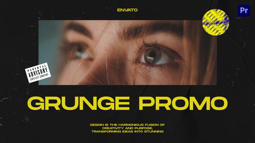 Download Grunge Promo Mogrt Premiere Pro Template