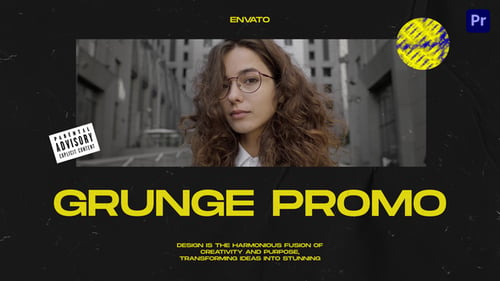 Download Grunge Promo v1 Mogrt Premiere Pro Template