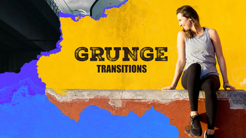 Download Grunge Transitions Premiere Pro Template