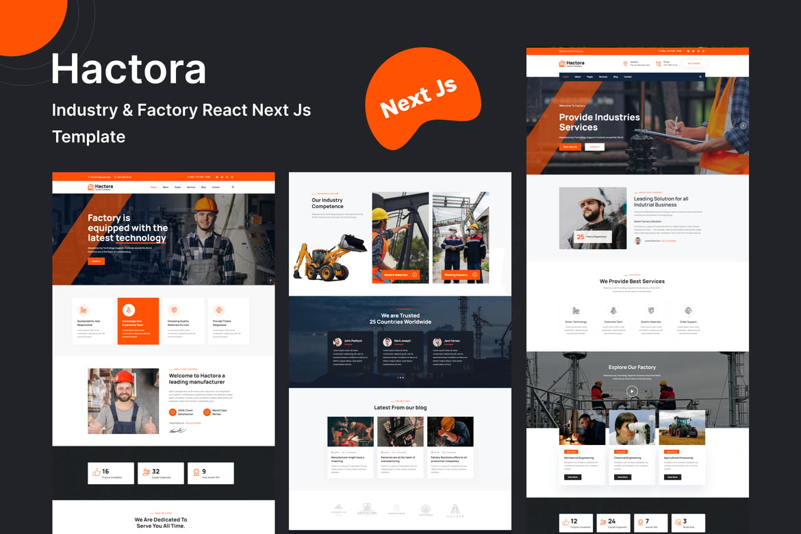 Download Hactora - Industry & Factory Next Js Template