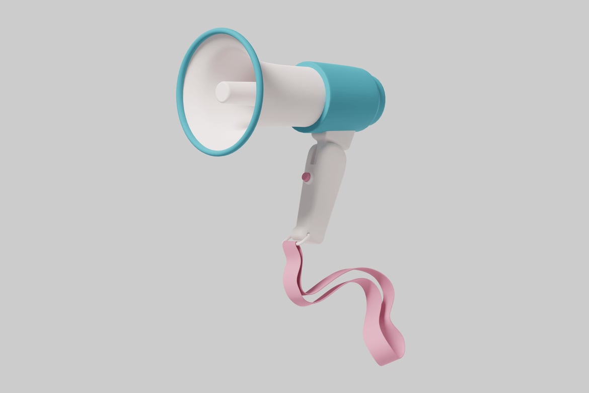 Download Hair dryer with pink ribbon 3D Model