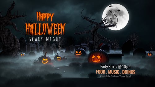 Download Halloween Scary Night After Effect Template