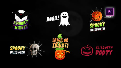 Download Halloween Spooky Titles Pack Premiere Pro Template