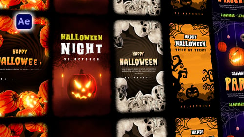 Download Halloween Stories Pack After Effect Template