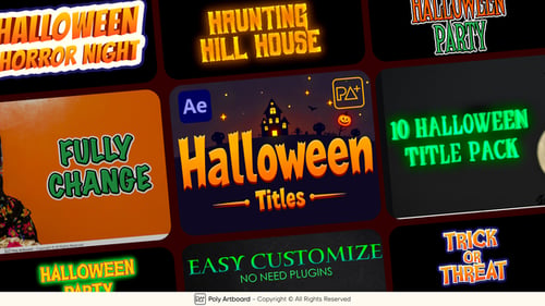 Download Halloween Titles For After Effects After Effect Template