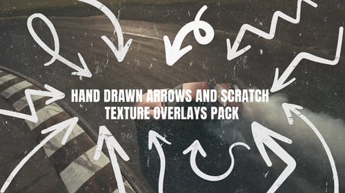 Download Hand Drawn Arrows and Scratch Overlays Pack After Effect Template