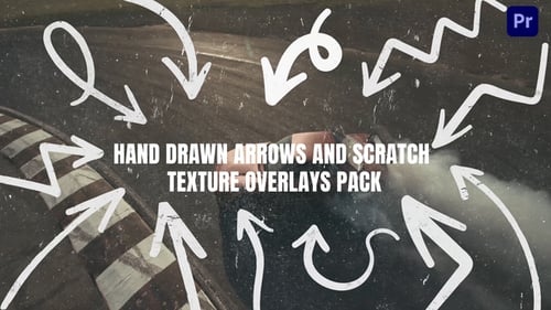 Download Hand Drawn Arrows and Scratch Overlays Pack | PP Premiere Pro Template