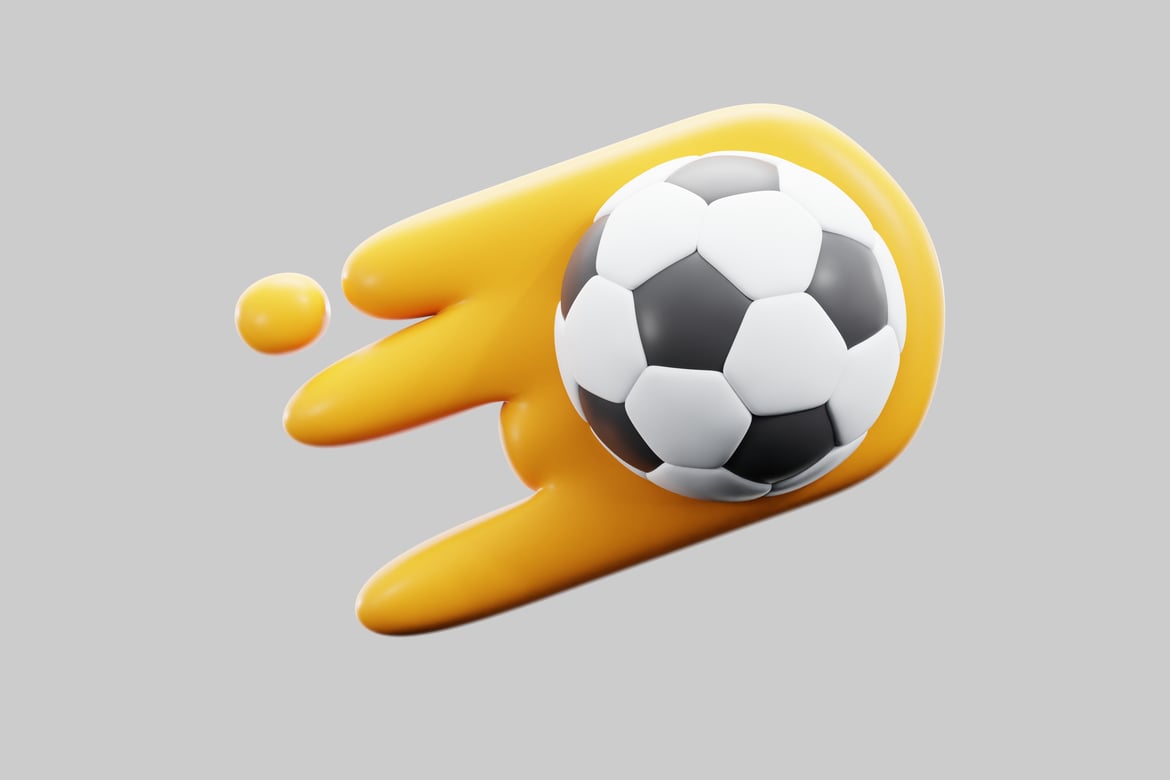 Download Hand holding a soccer ball. 3D Model