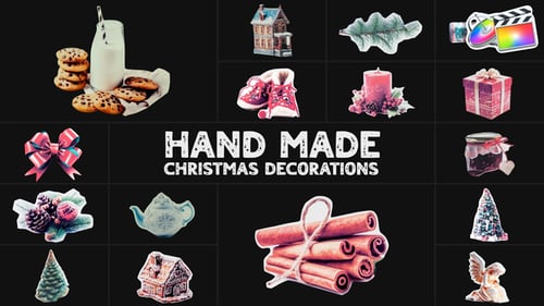 Download Hand Made Christmas Decorations | FCPX Apple Motion Template