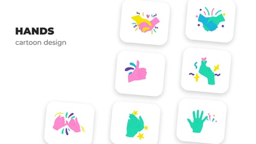 Download Hands - Cartoon Design After Effect Template