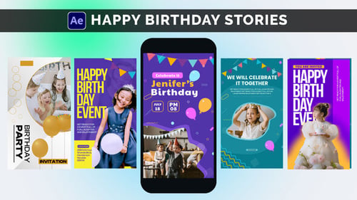 Download Happy Birthday Stories - Special Event Stories After Effect Template