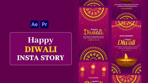 Download Happy Diwali Instagram Stories After Effect Template