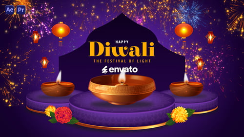 Download Happy Diwali Wishes After Effect Template