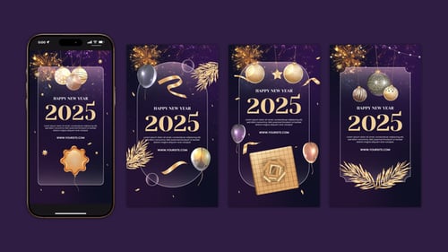 Download Happy New Year Instagram Story | Happy New Year Opener After Effect Template