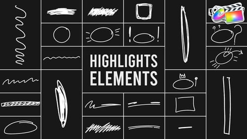 Download Highlights Elements for FCPX Apple Motion Template