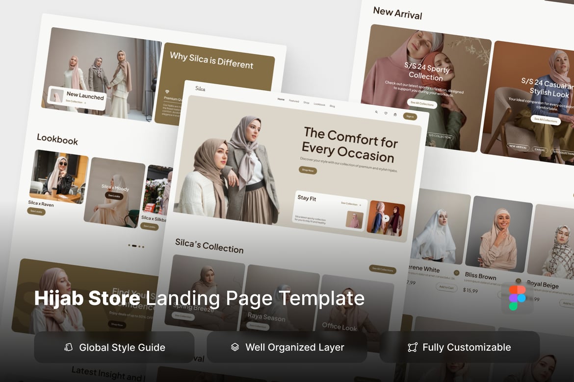 Download Hijab Store Website Design Figma Design