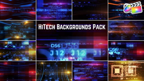 Download HiTech Backgrounds Pack for FCPX Apple Motion Template