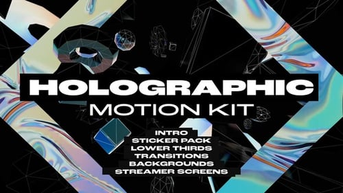 Download Holographic Motion Kit After Effect Template