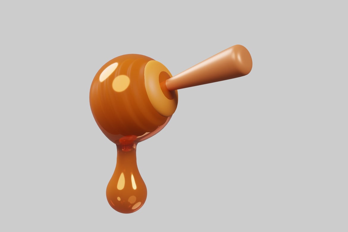 Download Honey Dipper 3D Model