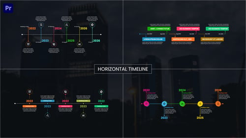 Download Horizontal Timeline | Premiere Pro Premiere Pro Template