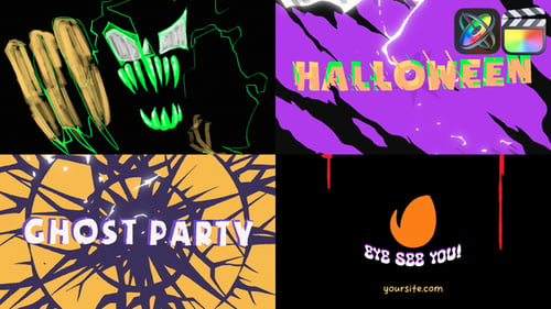 Download Horror Monster Logo Opener for FCPX Apple Motion Template