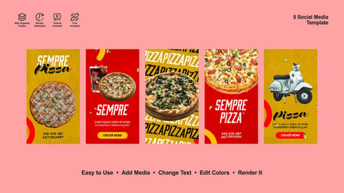 Download Hot Pizza Menu Instagram Stories