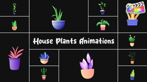 Download House Plants Animations for FCPX Apple Motion Template