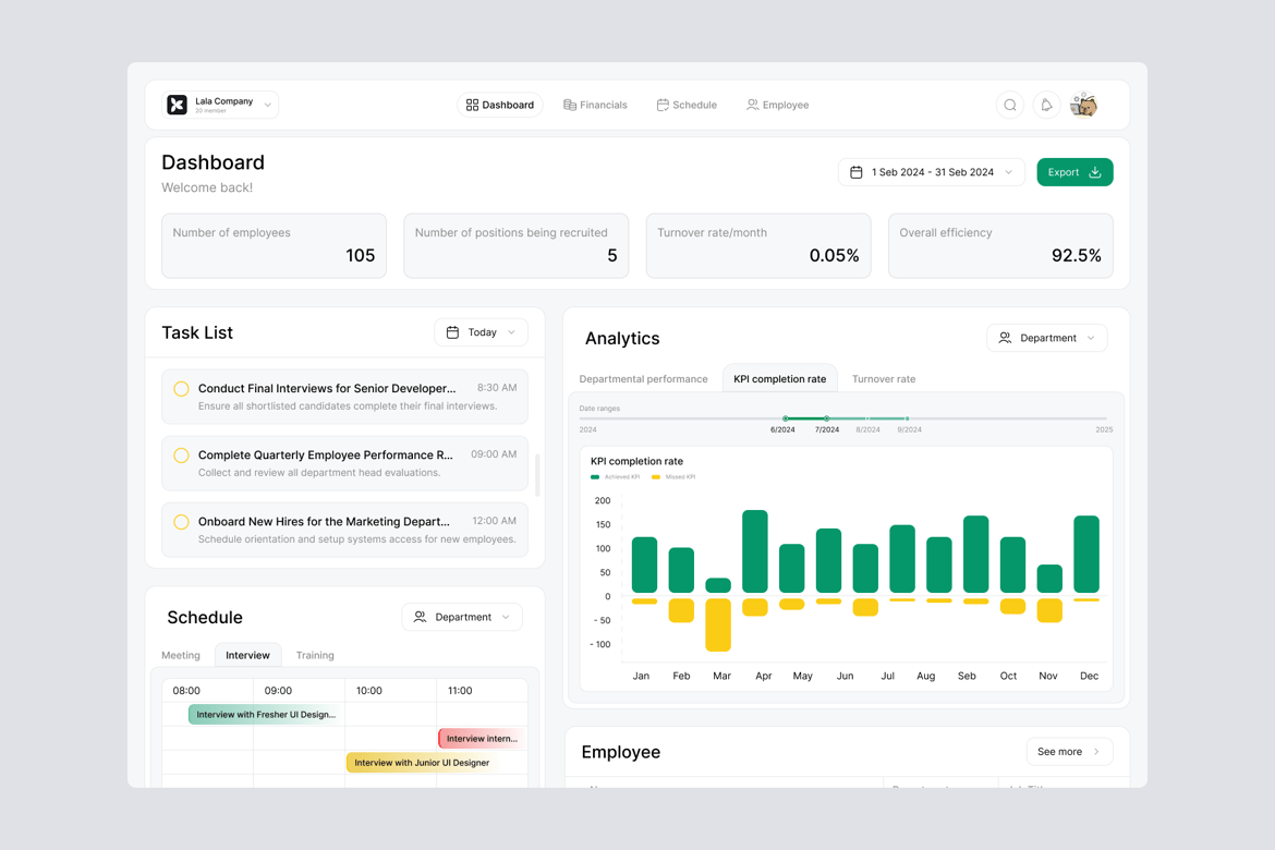 Download HR Management System Figma Design