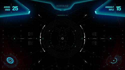 Download HUD UI Game Controller Screen 1 After Effect Template