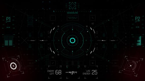 Download HUD UI Game Controller Screen 4 After Effect Template