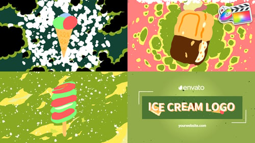 Download Ice Cream Morphing Logo Opener for FCPX Apple Motion Template