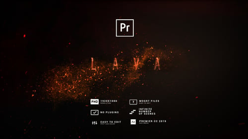 Download Impact Lava Fire Titles MOGRT Premiere Pro Template