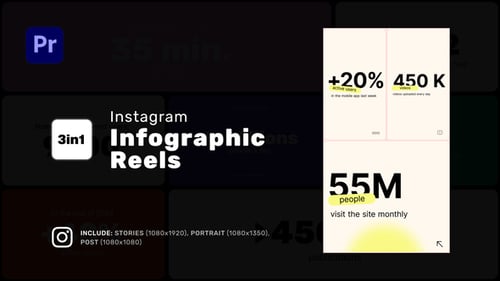 Download Infographic Reels for Premiere Pro Premiere Pro Template