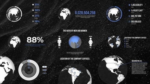 Download Infographics Planet | MOGRT Premiere Pro Template