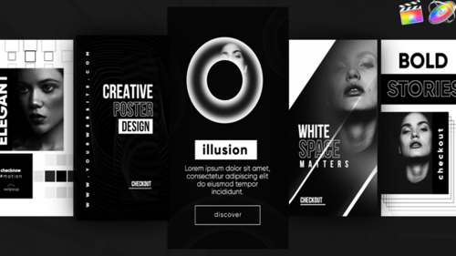 Download Instagram Monochrome Stories Apple Motion Template