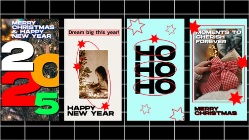 Download Instagram Stories | Christmas & New Year After Effect Template