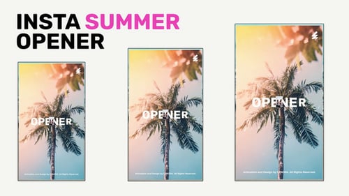 Download Instagram Summer Opener Apple Motion Template