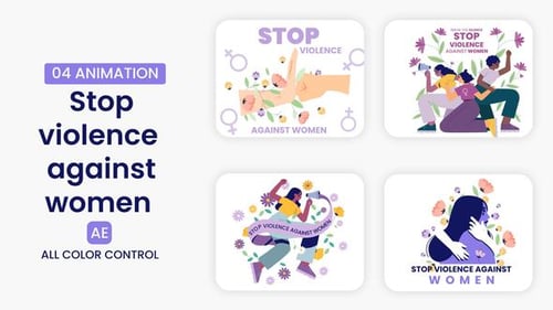 Download International day for the elimination of violence against women After Effect Template