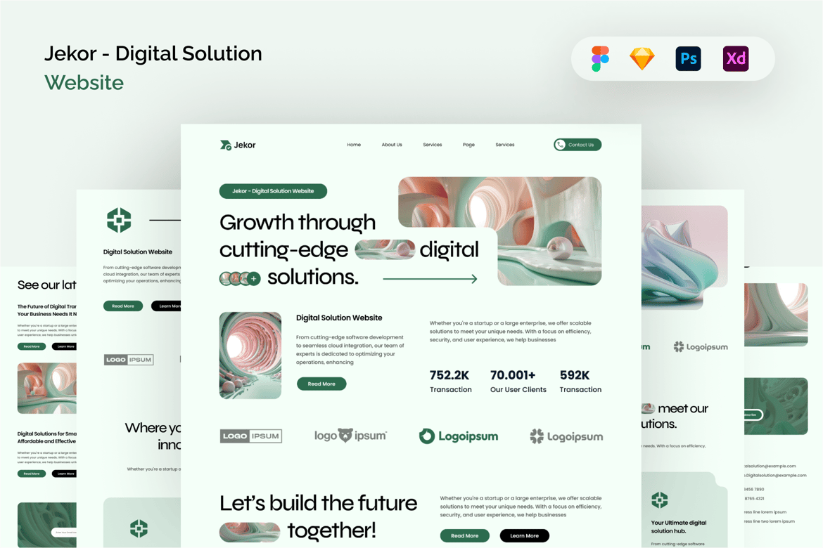 Download Jekor - Digital Solution Website Figma Design