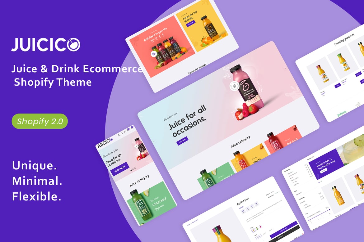 Download Juicico - Juice & Drink Ecommerce  Shopify Theme