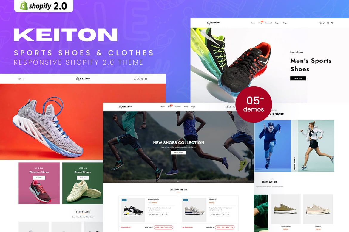 Download Keiton - Sports Shoes & Clothes Shopify 2.0 Theme