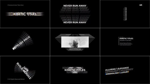 Download Kinetic Titles 2.0 | FCPX Apple Motion Template