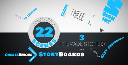 Download Kinetic Typo Storyteller After Effect Template