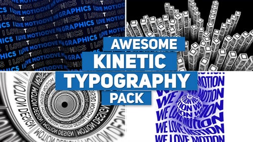 Download Kinetic Typography V2 After Effect Template