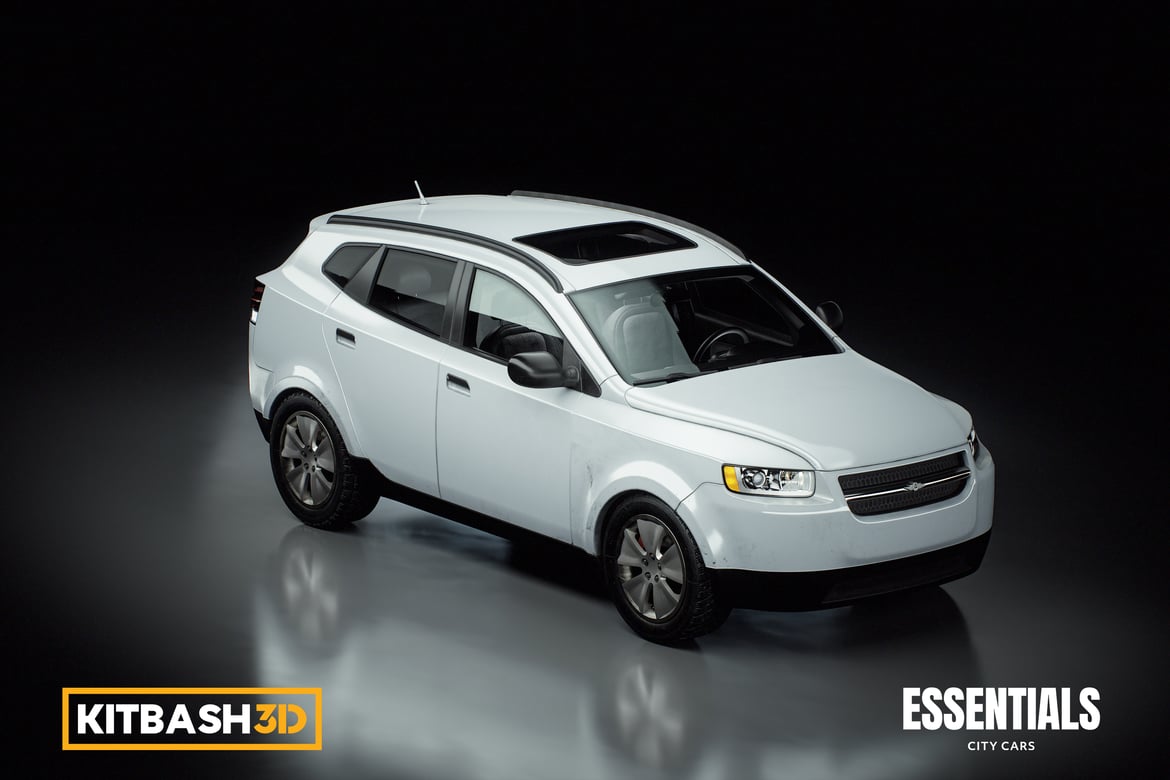 Download Kitbash: City Cars - Mid-Size SUV 3D Model