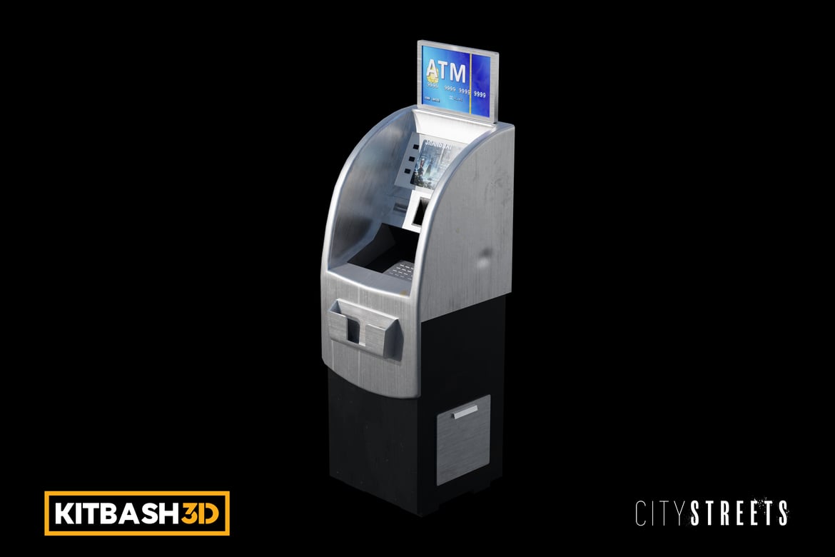 Download Kitbash: City Streets - Atm A 3D Model