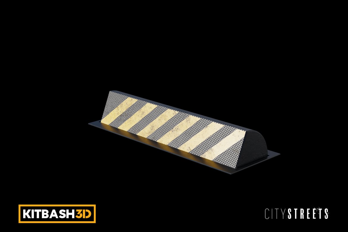 Download Kitbash: City Streets - Barrier A 3D Model